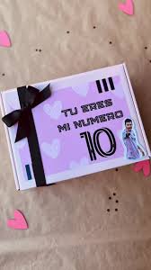 Caja de San Valentin con Tematica de Messi