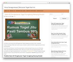 Rumus Togell Hongkong 2020 Jitu Guru Galeri