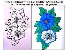 Drawing flowers is easy with these how to draw flowers tutorials. Learn To Draw Easy Flowers How To Make A Drawing Art On Cut Out Keep