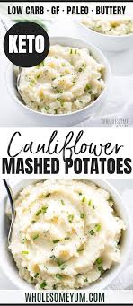 Low Carb Keto Cauliflower Mashed Potatoes Recipe Video 5 Ingredients Mashed Cauliflower Recipe Keto Mashed Cauliflower Mashed Potato Recipes