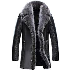 Affiliate Cwmalls Custom Men S Fur Shearling Leather Coat Cw852556 Small Black Mens Fashion Coat Mens Winter Fashion Mens Coats Casual