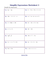 The best source for free algebra worksheets. 6 Variable Expressions Worksheet Draft Homework Help Simplifying Algebraic Expressio Simplifying Algebraic Expressions Algebraic Expressions Algebra Worksheets