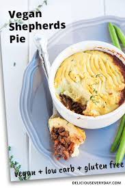 The British Classic Gets A Meatless Makeover With Hearty Mushrooms And Mashed Cauliflower The Result I Vegan Shepherds Pie Recipes Low Carb Vegetarian Recipes