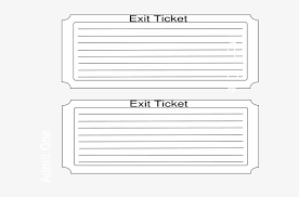 exit ticket png free printable exit ticket template png image transparent png free download on seekpng