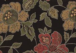 Black And Gold Fabric Upholstery Best Deals And Free Shipping Floral Prints Print Inspiration Black And Red