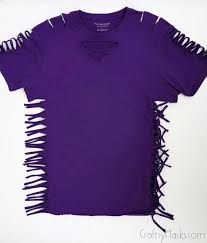 It will look like this. Diy No Sew Shirt Cut T Shirt Craftsy Hacks