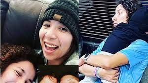 No. 1 WBB prospect Aaliyah Chavez shares a lighthearted competitive moment  against her mother Andrea