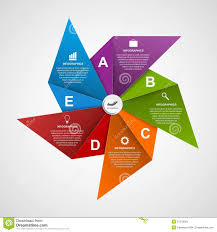 Abstract Options Infographics Design Template In The Shape