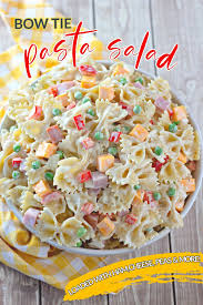 Black And White Bow Tie Pasta Bowtie Pasta Salad Recipe In 2020 Bowtie Pasta Salad Pasta Salad Recipes Pasta Salad