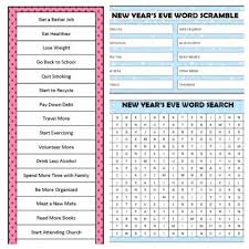 New Year S Games Free Printables Moms Munchkins New Year S Games New Years Eve Games Newyear