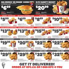 Discover 5 tested and verified when you sign up for kfc's email list, they'll send coupons and special deals straight to your inbox. Kfc Canada Coupon Ontario