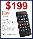 The amazon deal is on their 32gb and 64gb black handset which is locked on the o2 network. Amazon Fire Phone Price Slashed To 199 For A While Market Business News