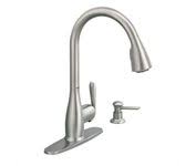 handle high arc pulldown kitchen faucet