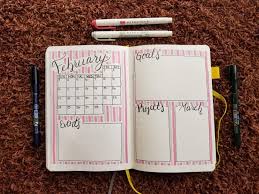 Bullet Journal Addict Easy Bullet Journal Setup For February 2019 Bullet Journal Work February Bullet Journal Bullet Journal Layout