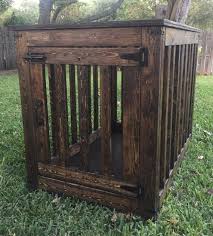 Rustic Dog Crate End Table By Rachelfrancisdesigns On Etsy Dog Crate Furniture Wooden Dog Crate Wood Dog Crate
