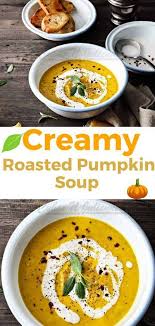 Roasted Pumpkin Soup With Coconut Milk Cubes N Juliennes Winter Soup Recipe Pumpkin Soup Roast Pumpkin Soup