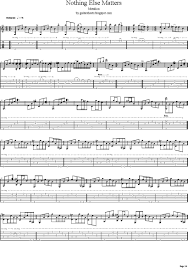 Metallica Nothing Else Matters Notes Tabs Chords By Guitarsheets Blogspot Com Metallica Nothing Else Matters Guitar Tabs