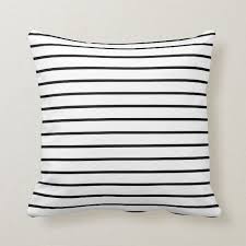 Black And White Striped Throw Pillow Black And White Striped Pillow Zazzle Com In 2020 White Throw Pillows Stripe Throw Pillow Throw Pillows
