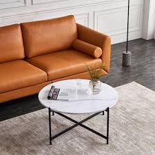 Rectangular coffee tables are decidedly more modern and they offer the most amount of surface space to work with. Ebern Designs Modern Nesting Coffee Table Black Metal Frame With Marble Color Top 36 Wayfair