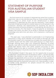 Do not use the first person (e.g. Statement Of Purpose For Australian Student Visa Sample Writing Services Student Study Abroad Scholarships