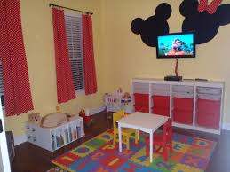 Pin By Shelley Barnes On Kid S Room Mickey Mouse Playroom Mickey Mouse Room Disney Playroom