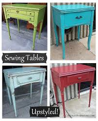 Upstyled Sewing Tables Sewing Table Repurpose Recycled Furniture Redo Furniture