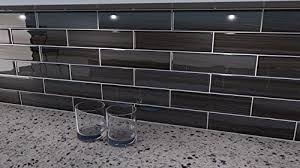 Image Result For Black Glass Subway Tile Black Backsplash Glass Subway Tile Black Glass
