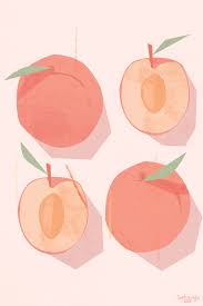 Peaches Art Printable Abstract Peach Wall Art Fruit Etsy In 2021 Peach Art Fruit Wall Art Printable Art