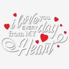 I Love You Every Day From My Heart Mothers Day Heart Mothers Png And Vector With Transparent Background For Free Download In 2020 Love Text My Love I Love You Balloons