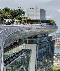 Best Rooftop Bars On Instagram Unique Angle From The Rooftop Pool At Marina Bay Sands In Singapore Skyscraper Architecture Futuristic Architecture Rooftop