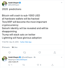 Is a bitcoin crash coming? Bitcoin Price Will Crash Below 1k In 2020 Zengo Ceo Jokingly Predicts