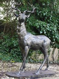 Pin By Vivian Howe On Ideas For The House In 2020 Garden Statues Dog Garden Statues Deer Garden