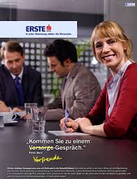 In october 2011 it said it expected a full year loss of up to eur 1.1 billion, after making writedowns and provisions of eur 1.6 billion. Erste Bank Sparkasse Kommen Sie Zu Einem Vorsorge Vorfreude Gesprach Erste Bank In Jeder Beziehung Zahlen Die Menschen Sujet Petra Kern Brand History