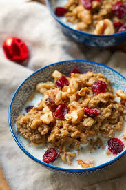 Christmasy Gingerbread Oatmeal Recipe Easy Oatmeal Recipes Vegan Christmas Recipes Christmas Breakfast Recipe