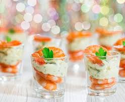 Verrines Crevettes Mousse Fromage Frais Aux Herbes Recette Verrines Crevettes Recette Verrine Aperitif Noel
