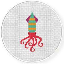 If you're new to the craft, though, you'll need to get a few basics down before you start shopping for a. Squiggly Squid Cross Stitch Pattern Daily Cross Stitch