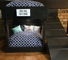 Petcute large cat bed fluffy dog beds for medium large dogs cozy pet bed. Brown Dog Bunk Bed Frame Personalized Sign Top Light And Ramp Only Dog Bunk Beds Pet Bunk Bed Dog Bed Large