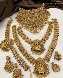 fcity.in - Traditional South Indian Temple Jewellery Laxmi Design Semi  Bridal