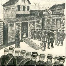 Arrivee Des Enfants Estampe Publiee Dans Le Camp De Drancy Seuil De L Enfer Juif Dessins Et Estampes 1942 1947 Georges Ho Estampes Dessin Visage Dessin