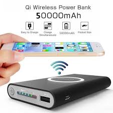 50000mah Wireless Charger Power Bank External Battery Charger Quick Charge For Iphone X And More Wish Powerbank Wireless Charger Portable Charger