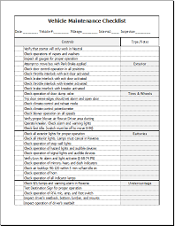 .maintenance form is to notify and inform the building owners about the maintenance of their the stock management template is build in microsoft excel and is very functional for the people who is. Vehicle Maintenance Checklist Template Formal Word Templates