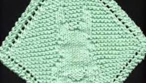 The sweet textured stripes and rose details make it extra special. Knitting Pattern Easter Bunny Washcloth Craftbits Com