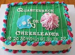 At the same time, change is never simple or simply progressive, and the debate over cheerleading and sport is about more than increased athleticism; Gender Reveal Cake Football Coach Style View On Instagram Http Ift Tt 2jmmdjj Gender Reveal Party Geschlecht Enthullen Box Babyparty Torte