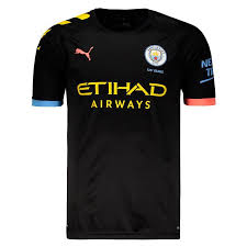 Manchester city their new away kit for the 2020/21 season, with black as the main color and just as tsc had anticipated , this uniform features a graphic across the front of the jersey in navy blue. Puma Manchester City Away 2020 10 Kun Aguero Jersey Futfanatics
