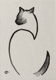 Black And White Siamese Cat Drawing Wasbella102 8220 Abstract Siamese Cat Watercolor Aceo Art Card By Jennifer Thangavelu Limninescence 8221 Watercolor Cat Cat Art Animal Art