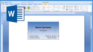 The electronic business card in outlook not only incorporates the business details, but also an image to make it more attractive. 70 Adding Business Card Layout Microsoft Word Templates With Business Card Layout Microsoft Word Cards Design Templates