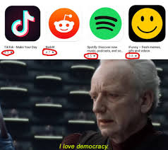 Democracy Reddit Good Tiktok Bad Know Your Meme मेरी वीडियो देखने के लिए धन्यवाद!