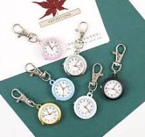 Pocket Watch Waterproof Quartz Movement Ultra-quiet Large Screen with  Lobster Clip Record Time Ultra-Light Battery-operated Unisex Keychain Watch  ...