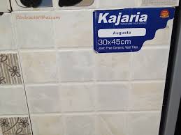 Porcelain, a little higher quality than ceramic, costs $3 to $12 per square foot. Kajaria Contractorbhai