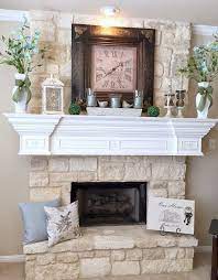 Gorgeous 55 Awesome Spring Mantel Decorating Ideas Https Homeideas Co 13629 55 Awesome Spring Mant Fireplace Hearth Decor Fireplace Mantle Decor Hearth Decor